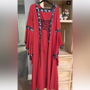 Lady medieval dress gown